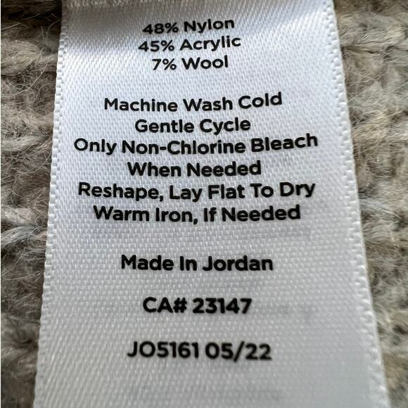 NEW Talbots Shawl Collar Shaker Stitch Pullover in Soft Mink Heather Size XL - Picture 6 of 7